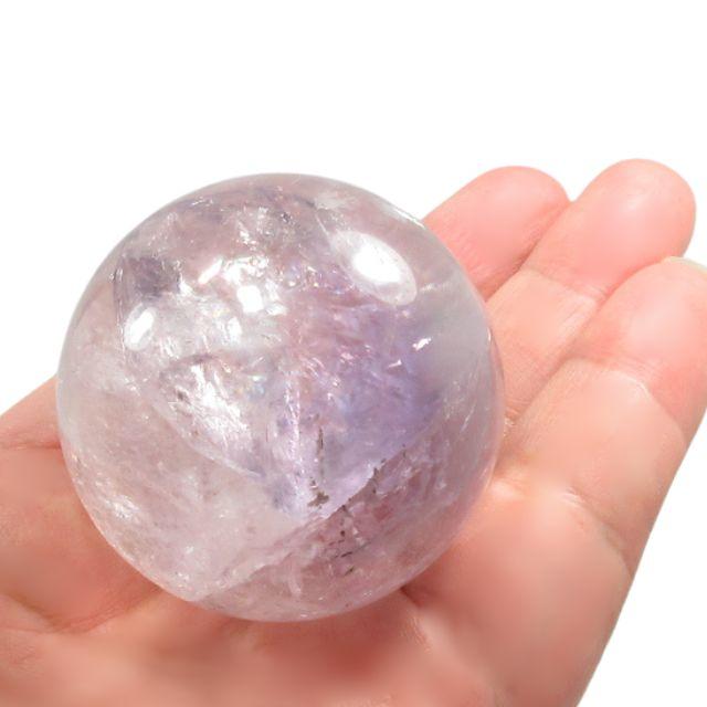 アメジスト 丸玉 置物 紫水晶 アイリスクォーツ ラベンダーアメジスト