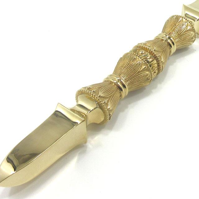 新品 24金張り 独鈷杵 プルパ 金剛杵 仏教 特大サイズ　約23センチ　87 gpbulpa5va148-2-6401.jpg