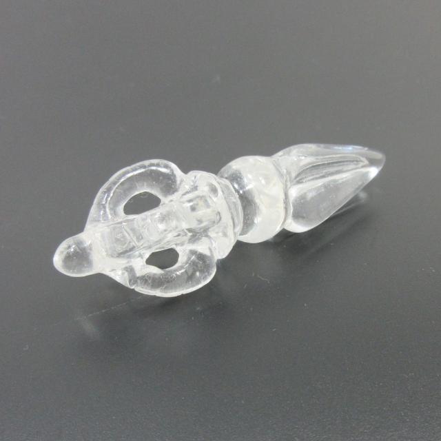 独鈷杵 金剛杭 プルパ 水晶 長さ約5.6〜6cm お守り ブルパ 仏具 法具