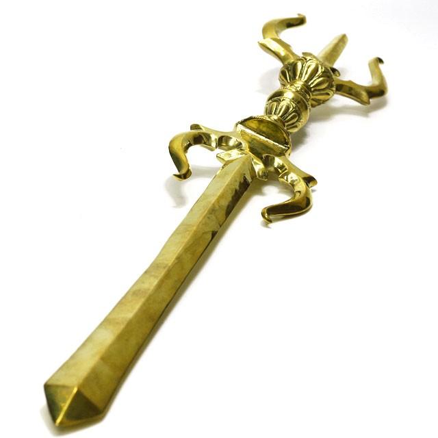 密教法具 新 三鈷剣 利剣 文殊剣 カドゥガ 特大 約46cm 仏具 密教法具 新 三鈷剣 利剣 文殊剣 カドゥガ 特大 約46cm 仏具
