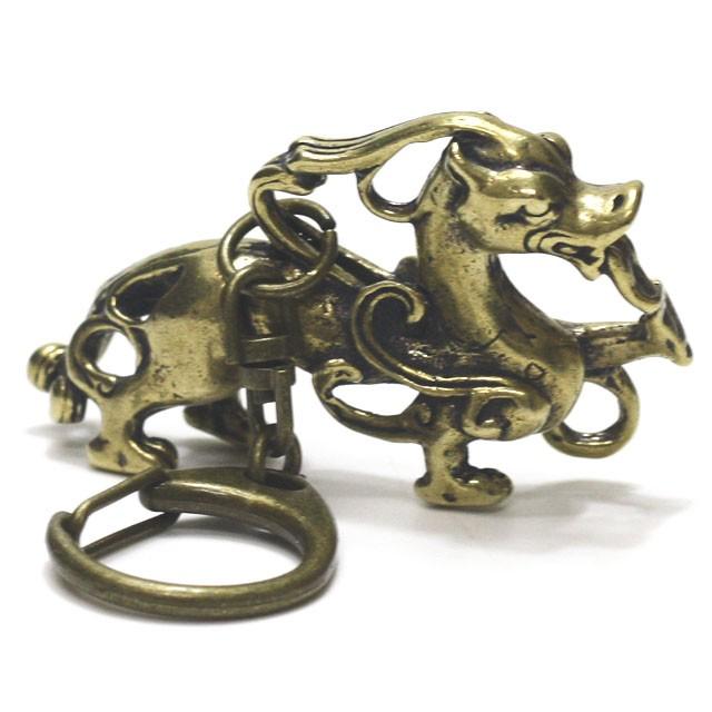 風水 ヤアズ キーホルダー やあず 睚眦 アクセサリー 龍 七番目の子 魔