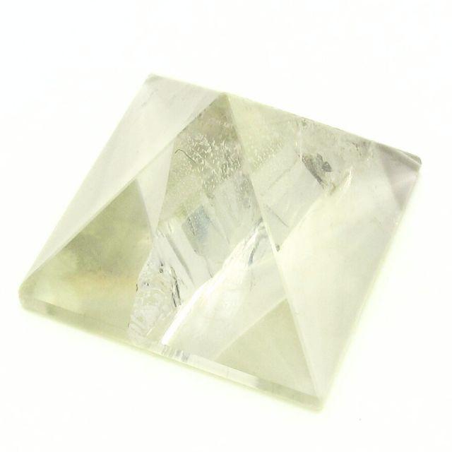 シトリン 置物 ピラミッド 黄水晶 天然石 大きさ 1辺約4．1cm 高