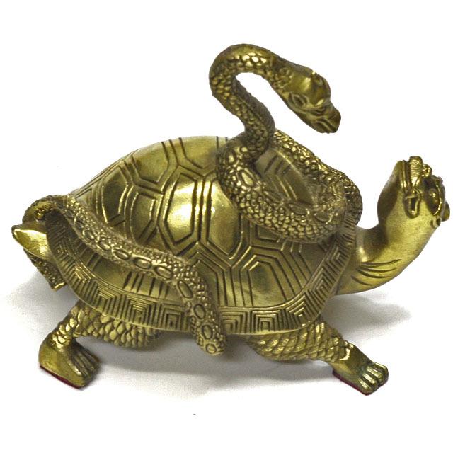 旧蔵　置物　純銅製　龍亀神獣　御守り　大鎮座　古美術 楽天市場】玄武 風水グッズ 四神獣 置物 銅製 霊獣 龍亀 ヘビ 金