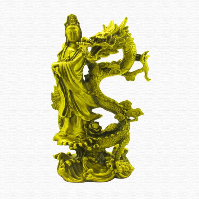 龍 観音菩薩 銅製 置物 龍上観音 仏像 高さ約25cm 聖観音 像 龍 観音菩薩 銅製 置物 龍上観音 仏像 高さ約25cm 聖観音 像