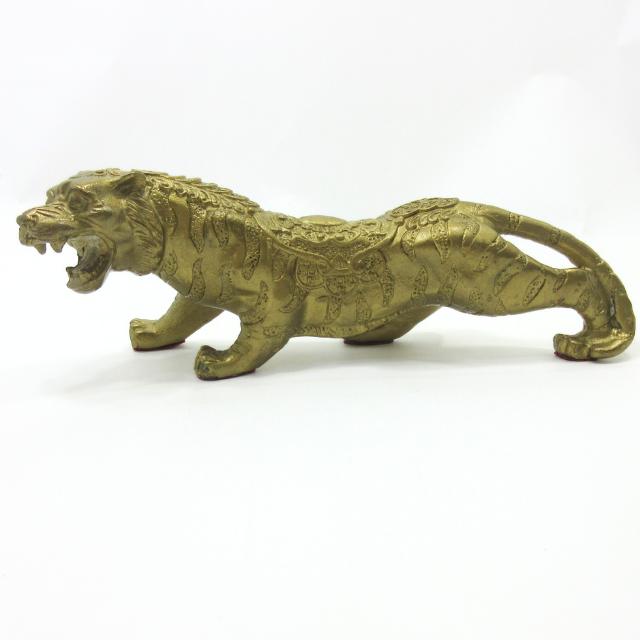 虎 置物 風水 虎の置物 大サイズ最大長さ約23cm 真鍮 招財虎 寅