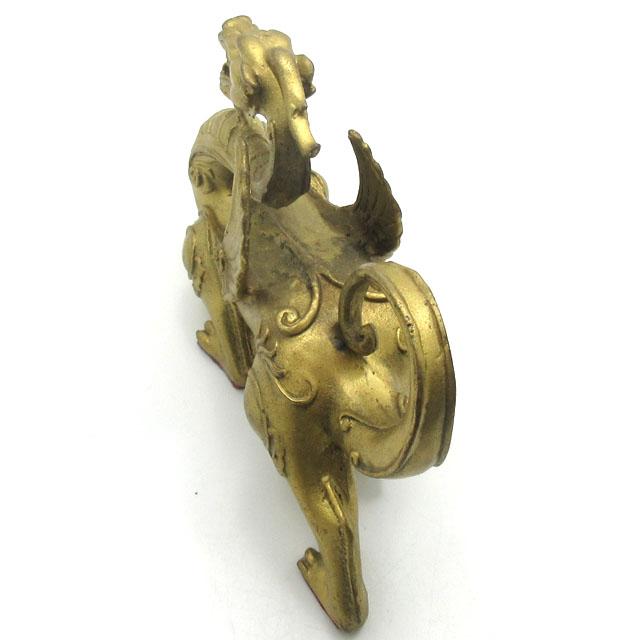 ヤアズ 置物 銅製 大サイズ 約17cm やあず 睚眦 ヤアズの置物 龍