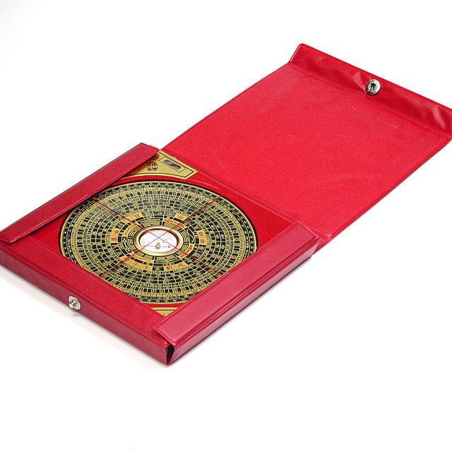 開運グッズ 風水羅盤 本格派 風水盤 約15cm Mサイズ ケース付き