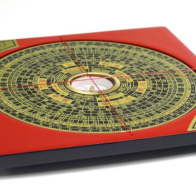 開運グッズ 風水羅盤 本格派 風水盤 約15cm Mサイズ ケース付き
