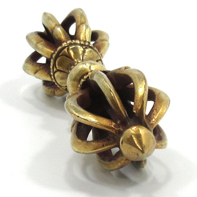 金剛杵 バジュラ 九鈷杵 長さ10.5cm 密教法具 銅金鍍金 金剛杵 バジュラ 九鈷杵 長さ10.5cm 密教法具 銅金鍍金
