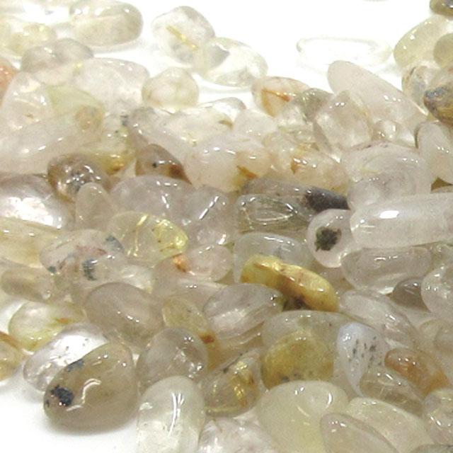ルチルクォーツ ＆ 水晶 さざれ 約100g サザレ ルチル さざれ石