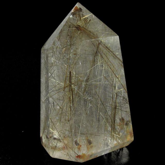 ゴールドルチルクォーツ ポイント 置物 シルバールチル ブラウンルチル