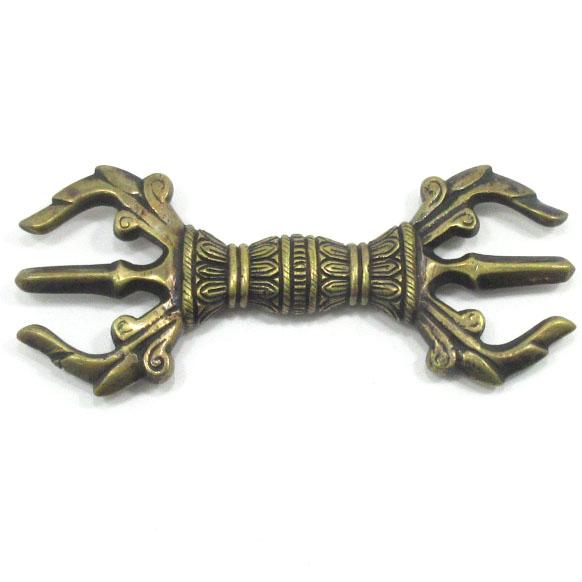三鈷杵 金剛杵 バジュラ 長さ12．5cm 密教 法具 ヴァジュラ