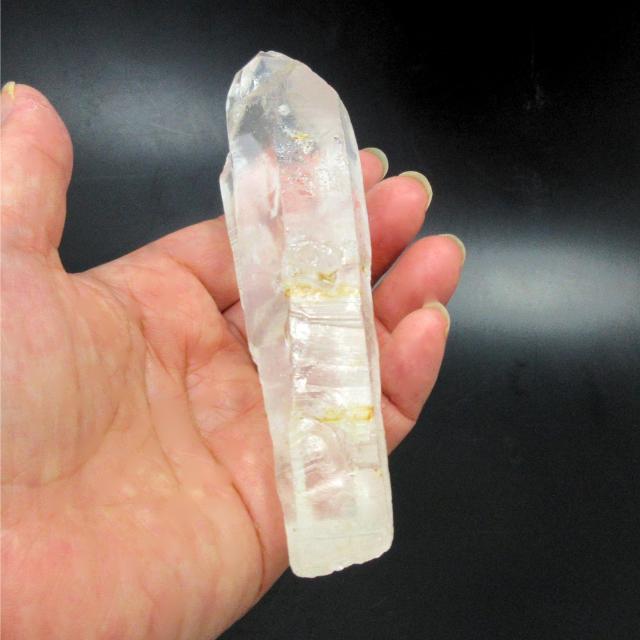 ヒマラヤ水晶 原石 ポイント 約11.5cm 122g 水晶ポイント 天然水晶