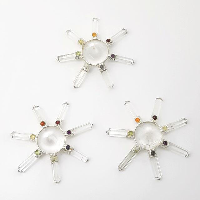 ヒマラヤ水晶 ピラミッド セブンチャクラ ジェネレーター 天然石