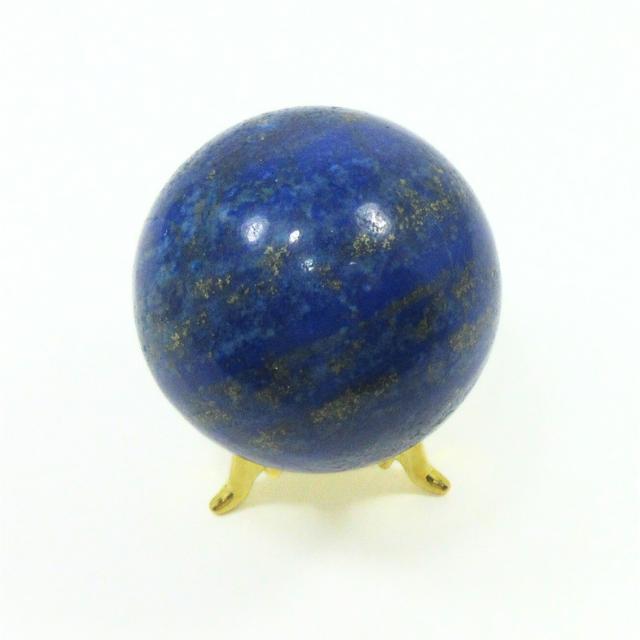 ラピスラズリ 丸玉 ラピス 置物 B 直径約40．5mm 台座付 lapis