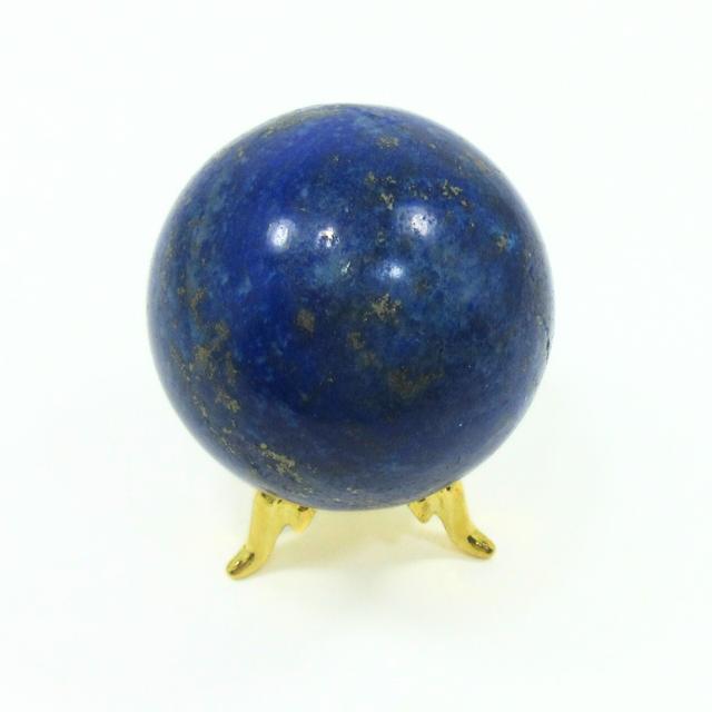 ラピスラズリ 丸玉 ラピス 置物 B 直径約40．5mm 台座付 lapis