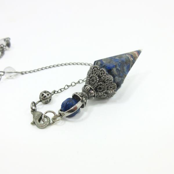 ラピスラズリ オルゴナイト ペンデュラム 天然石 ダウジング 占い用