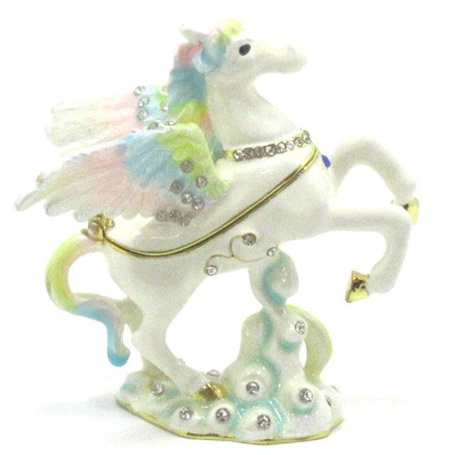 風水 白馬の置物 ペガサス 天馬 かわいい白馬 ペガサスの置物 ライン 