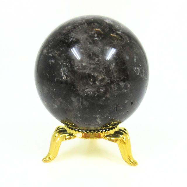 黒水晶 モリオン 丸玉 44mm 天然石 パワーストーン 魔除け 厄除け 邪気