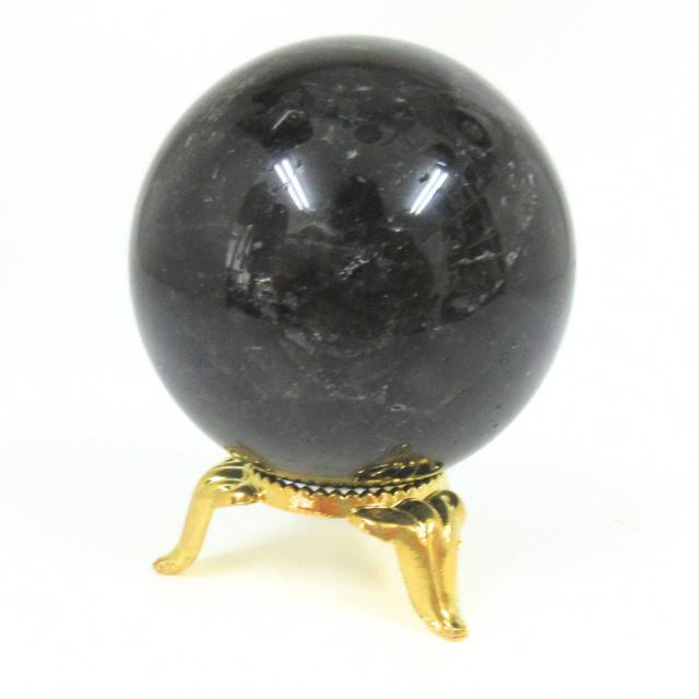 黒水晶 モリオン 丸玉 47mm A 天然石 パワーストーン 魔除け 厄除け