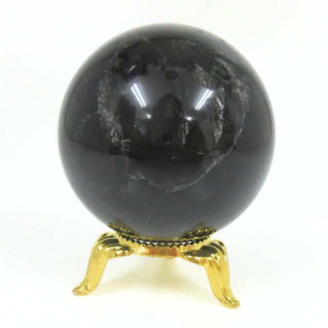 黒水晶 モリオン 丸玉47．5mm C 天然石 パワーストーン 魔除け