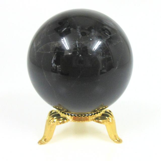 黒水晶 モリオン 丸玉47．5mm F 天然石 パワーストーン 魔除け