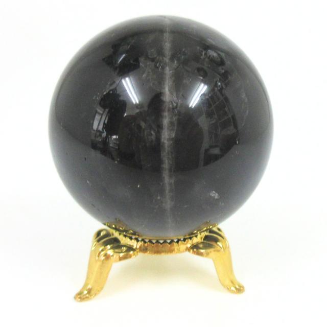 黒水晶 モリオン 丸玉 48．5mm 天然石 パワーストーン 魔除け