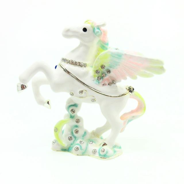 ペガサス 小物入れ ミニ置物 天馬 ジュエリーボックス パステルカラー