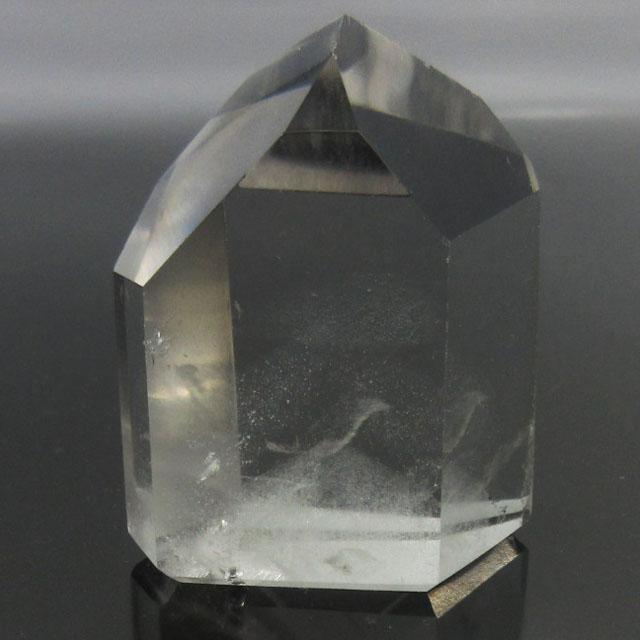 水晶ポイント ファントム水晶ポイント 高さ約4cm 天然石 白色幻影