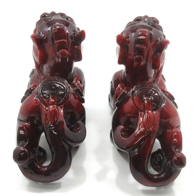 ヒキュウ 貔貅 置物 風水グッズ 蛇紋石 ヒキュウ置物 A 天然石 特大サイズ 最大長さ約２０ｃｍ 岫玉石 ひきゅう 赤ヒキュウ 風水アイテム インテリア オブジェ_6