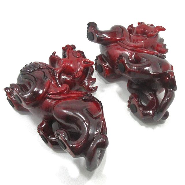 ヒキュウ 貔貅 置物 風水グッズ 蛇紋石 ヒキュウ置物 A 天然石 特大サイズ 最大長さ約２０ｃｍ 岫玉石 ひきゅう 赤ヒキュウ 風水アイテム インテリア オブジェ_7