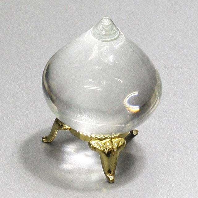 水晶宝珠 摩尼宝珠 如意宝珠 直径約43mm タイプB 熔錬水晶製 金 水晶宝珠 摩尼宝珠 如意宝珠 直径約43mm タイプB 熔錬水晶製 金