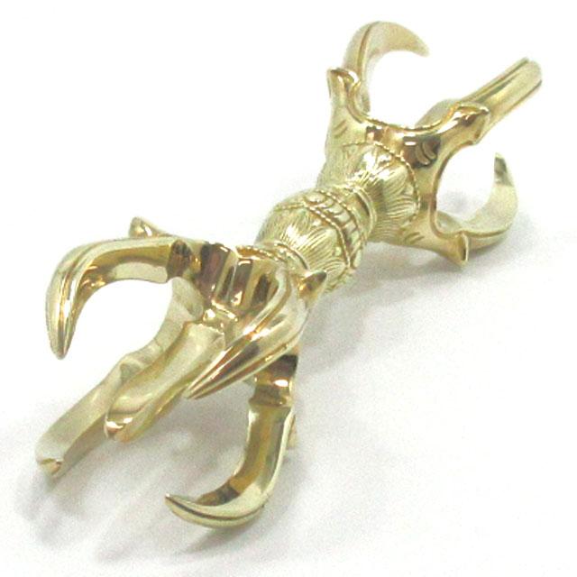 密教法具 五鈷杵 金剛杵 バジュラ 本格派 精品 細緻 長さ約15cm
