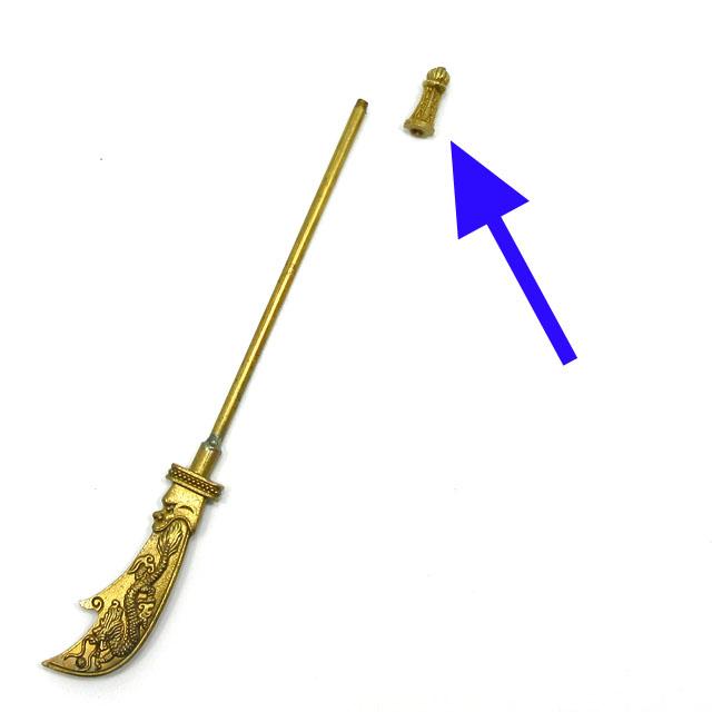 風水 財神 関羽公 銅製 置物 立像 関羽雲長 大サイズ 高さ約18cm 最