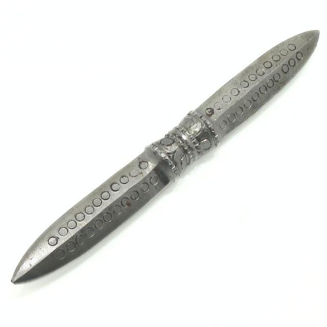 金剛杭 独鈷杵 両剣 鉄製 長さ約20.8cm プルパ 金剛杵 金剛杭 独鈷杵 両剣 鉄製 長さ約20.8cm プルパ 金剛杵