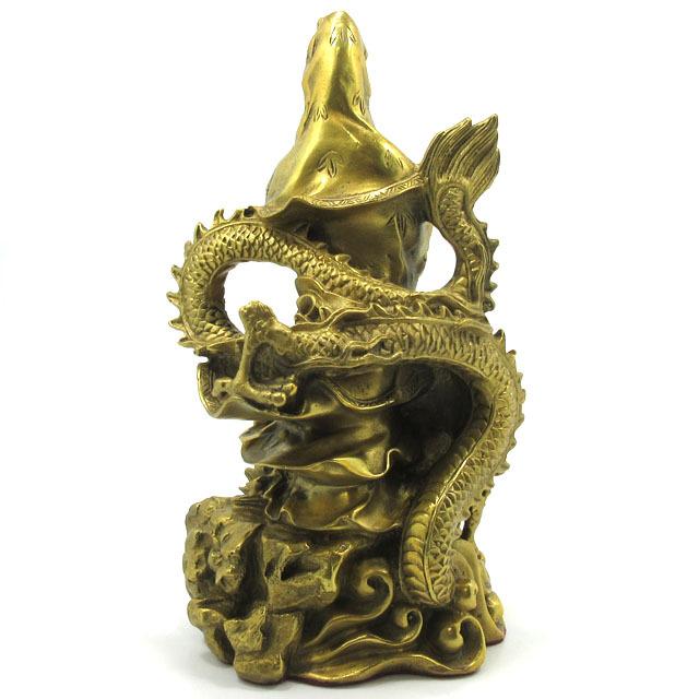 龍 観音 銅製 置物 龍上観音 仏像 高さ約24cm 特大サイズ 龍 龍 観音 銅製 置物 龍上観音 仏像 高さ約24cm 特大サイズ 龍