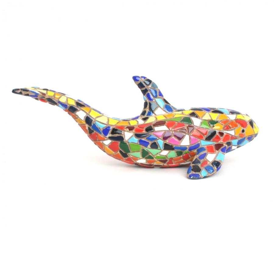 シャチ（オルカ） モザイクタイル インテリア 海洋オブジェ スペイン直