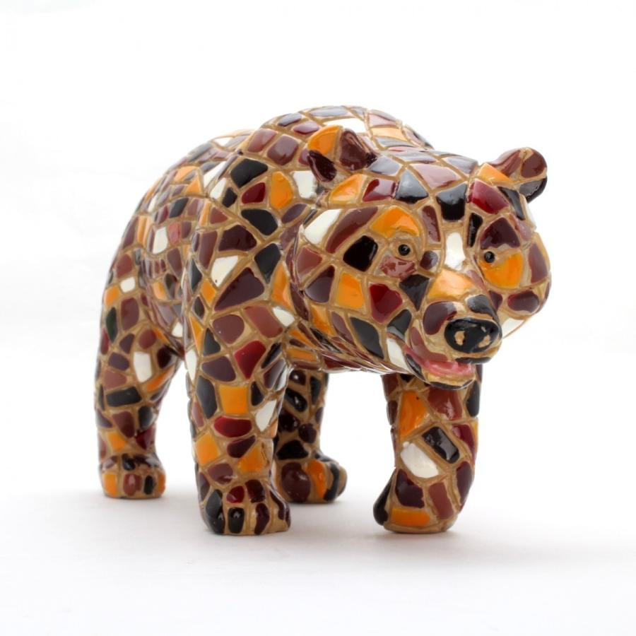 クマ モザイクタイル 置物 アントニ・ガウディ アートオブジェ