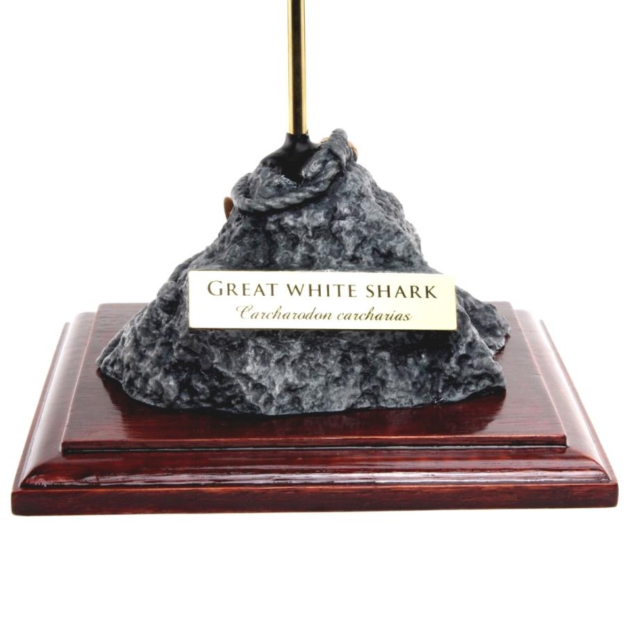 ホホジロザメ フィギュア2 プロモデル フィッシュカービング Great White Shark 精密模型 リアル造形 ハンドメイド コレクション ※受注生産6ヶ月 代引不可の画像