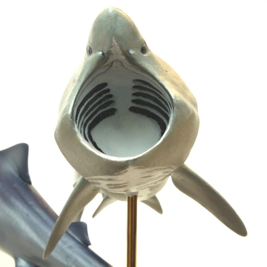 メガマウス＆ウバザメ　フィギュア　Megamouth Shark ＆ Basking shark（フィッシュカービング）※受注生産6ヵ月待ち（代引き不可）｜kaiyokobo｜09