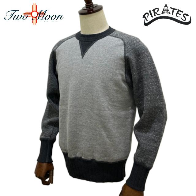 KEN　まとめ買い商品 Two Moon（トゥームーン） lot 25303 (身頃：杢グレー × 袖：粗杢