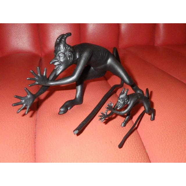 ブルズアイ】 70'S☆デビル☆オブジェ☆置物☆2体セット☆アート☆悪魔