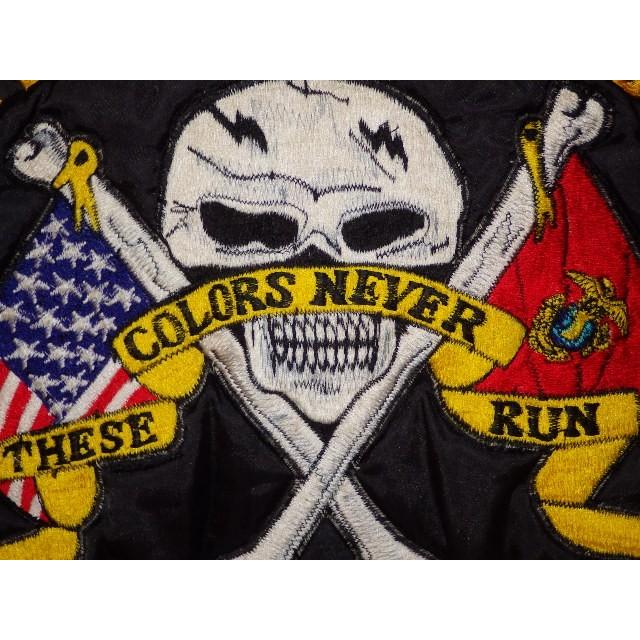 80'S☆USMC☆スカル☆ツアージャケット☆黒L☆MA-1☆スカジャン 80'S☆USMC☆スカル☆ツアージャケット☆黒L☆MA-1☆スカジャン