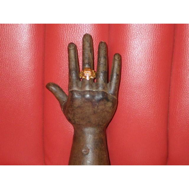 ウルトラ！ 30S★スカル★リング★指輪★赤目★18号★58.6mm★ドクロ★ビンテージ★トイリング★幸運★アクセサリー★骸骨★髑髏★reproduction 【K2607294397】(13640円)