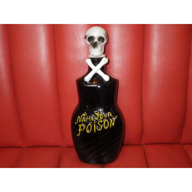 50'S☆NAME YOUR POISON☆スカル☆デカンタ☆ビンテージ☆毒瓶 【公式