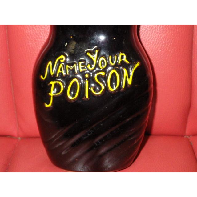 50'S☆NAME YOUR POISON☆スカル☆デカンタ☆ビンテージ☆毒瓶