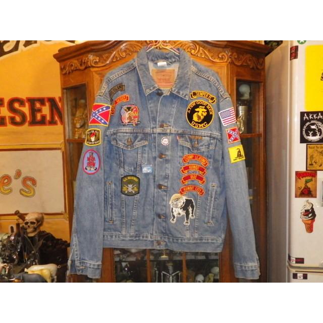 Levi's 90'S☆USMC☆ツアージャケット☆M☆スカジャン☆デニム Levi's 90'S☆USMC☆ツアージャケット☆M☆スカジャン☆デニム