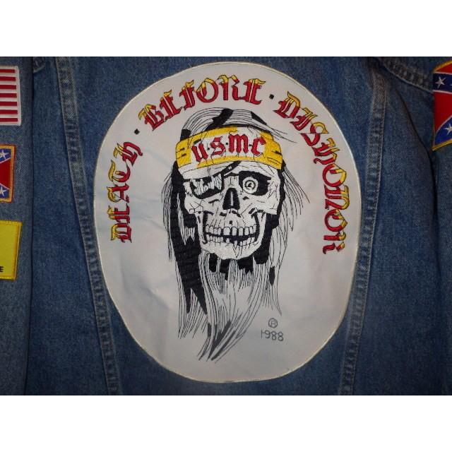 Levi's 90'S☆USMC☆ツアージャケット☆M☆スカジャン☆デニム Levi's 90'S☆USMC☆ツアージャケット☆M☆スカジャン☆デニム
