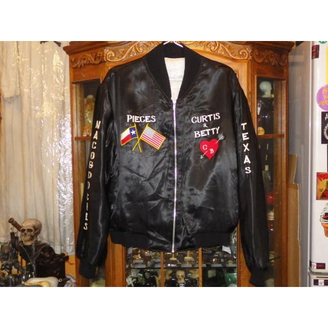 80'S☆ドイツ☆デビル☆ツアージャケット☆黒L☆悪魔 80'S☆ドイツ☆デビル☆ツアージャケット☆黒L☆悪魔