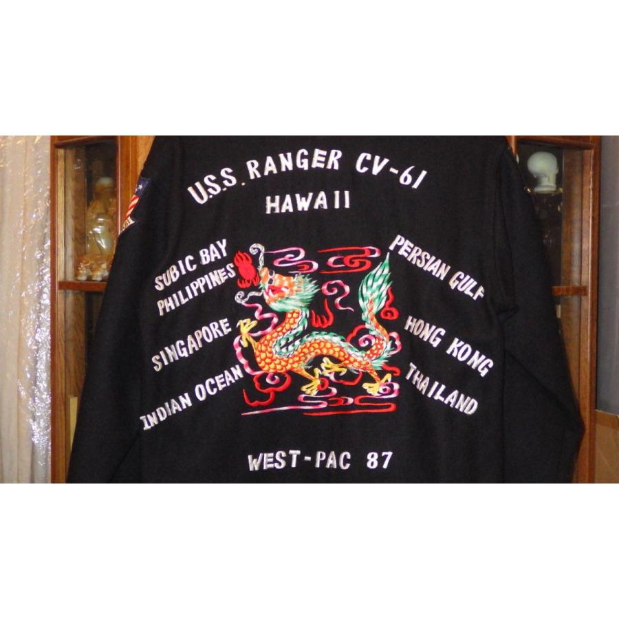 80’S★USS★ツアージャケット★黒L★スカジャン★スーベニアジャケット★ビンテージ★アメリカ海軍★刺繍★航空母艦★軍★ミリタリー★CV-61 80’S★USS★ツアージャケット★黒L★スカジャン★スーベニアジャケット★ビンテージ★アメリカ海軍★刺繍★航空母艦★軍★ミリタリー★CV-61